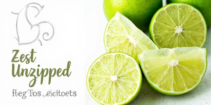 Side by side comparison of lemon zest and lime zest