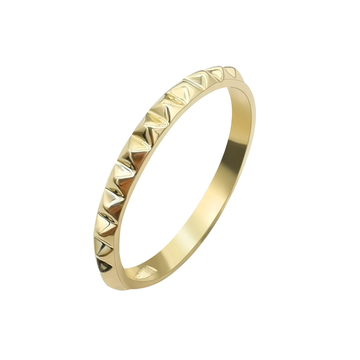 

Hot Sale Fashion 9k Real Gold Spike Rings Women Gold Ring, Yellow gold