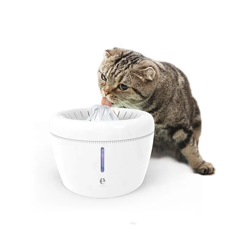 

Pet Water Dispenser Dog Cat Drinking Bowls Apple Shape Pet Water Fountain, White