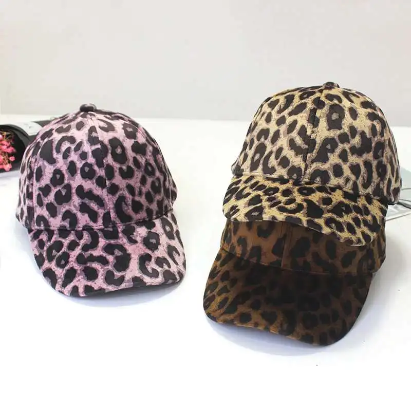 
fashion 2020 kids leopard baseball headgear Parents and children sports Hats 