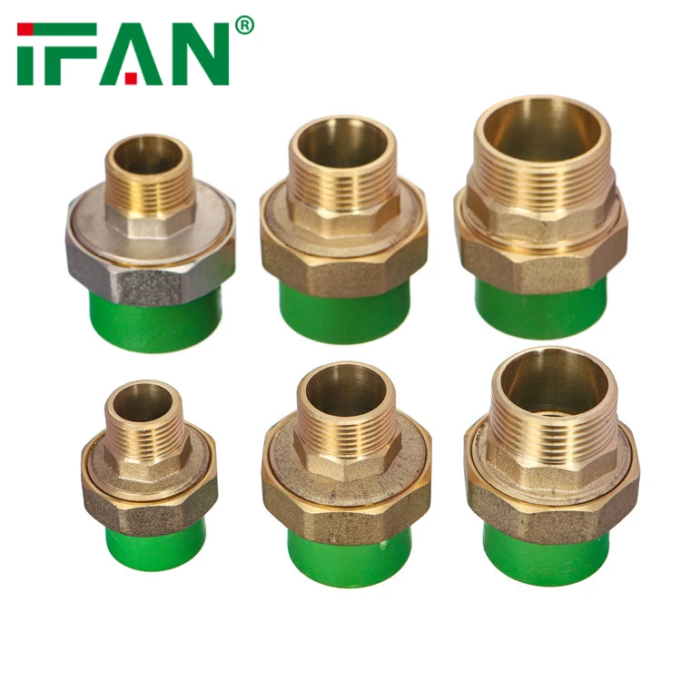 

IFAN Wholesale Brass Fitting Plastic PPR Fittings Custom Color Water Fitting Union