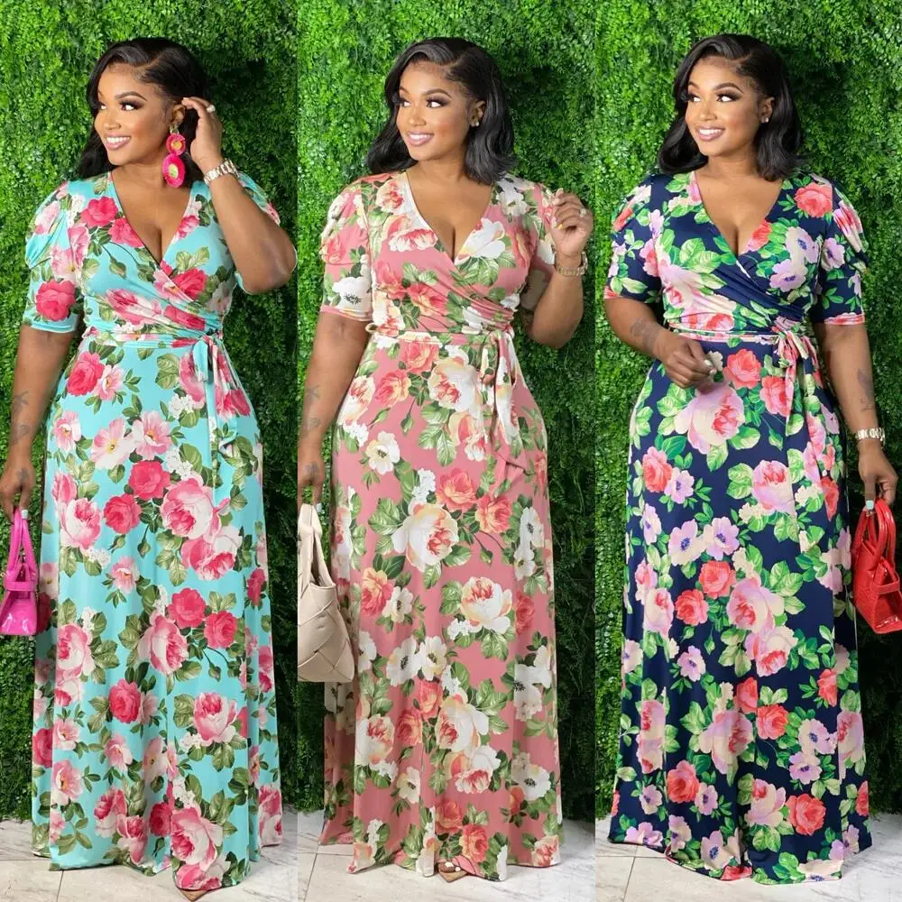 

2022 Dresses fashion vestido casual dress women embroidery vestido de mujer see through plus size women dresses