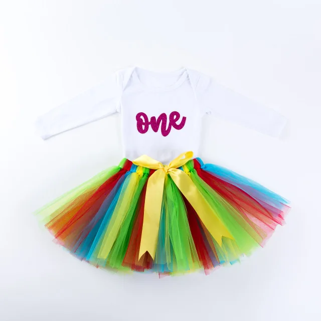 

1 Year First Birthday Baby Dresses for Girls Infant Party Wear Toddler Girl Summer Kids Clothes Princess Outfit, Picture