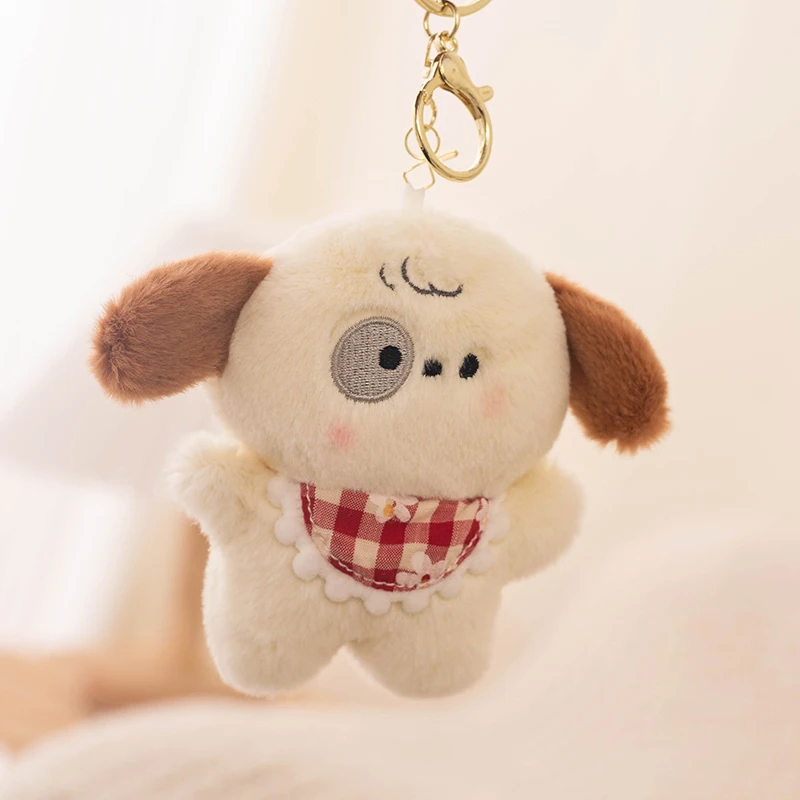 

Stuffed Animal Toys Toast Dog with Keychain Soft Cartoon Plush Toy Custom Bread Keychain Accessories Gifts Promotional Keychains
