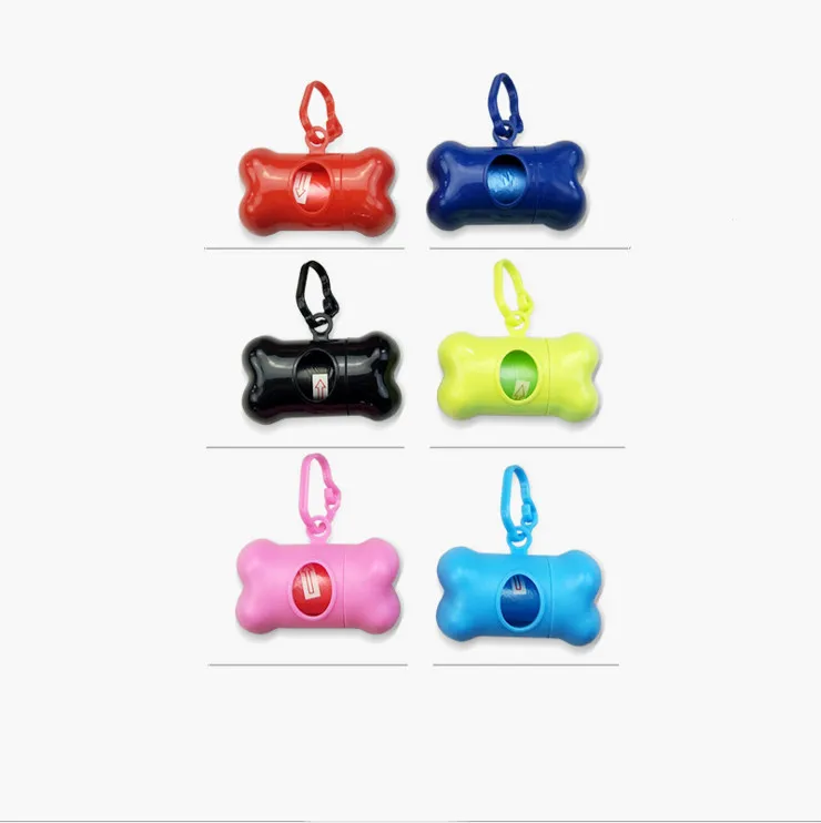 

Amazon hot sale nice price Popular Pet Supplier Cute Bone Style Garbage dog poop bags Box