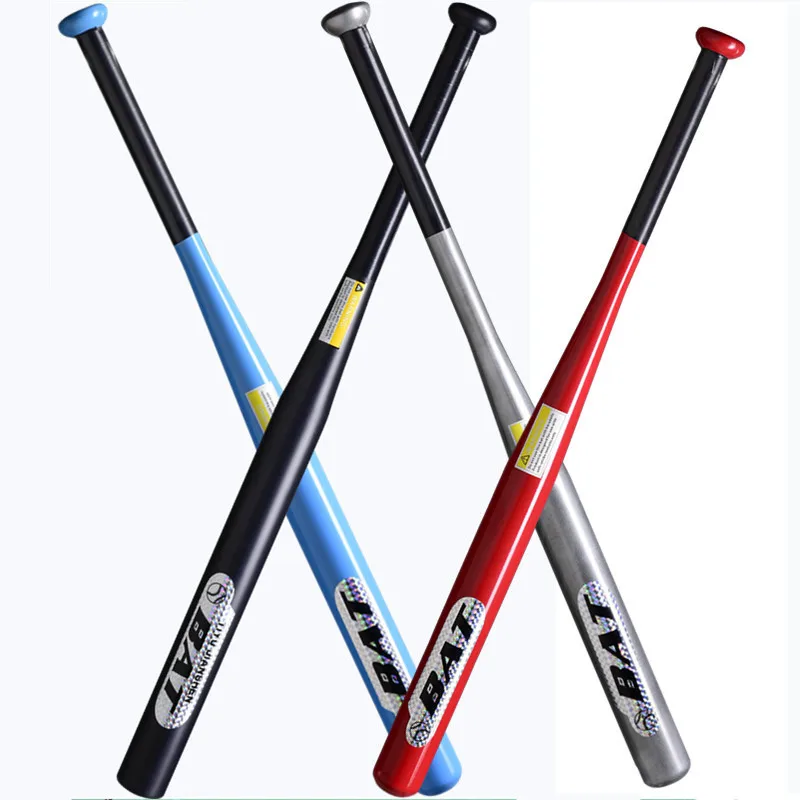 

Customizable LOGO Thickened Alloy Steel Baseball Bat Car Fitness Baseball Bat Multicolor Optional Family Baseball Club, Black
