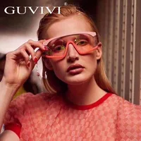 

GUVIVI New women glasses sunglasses black square sunglasses brand sunglasses women