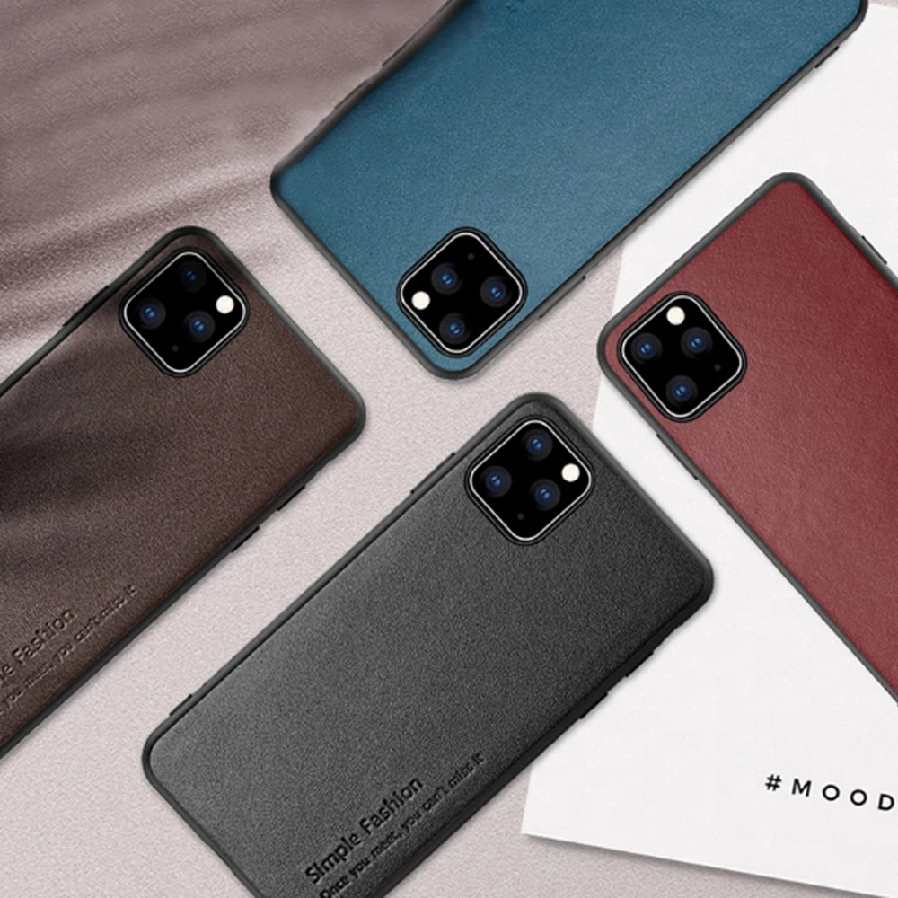 

Natural PU Leather Phone Case for Apple Iphone 8 X XR Mobile Cover