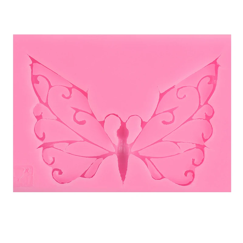 

Butterfly silicone fondant mold lace wedding cake decorating silicone butterfly chocolate mold, Pink