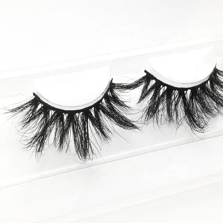 

Wholesale Cruelty Free 25mm Siberian Mink Lashes 3D Mink Eyelashes With Customized Box ZX14