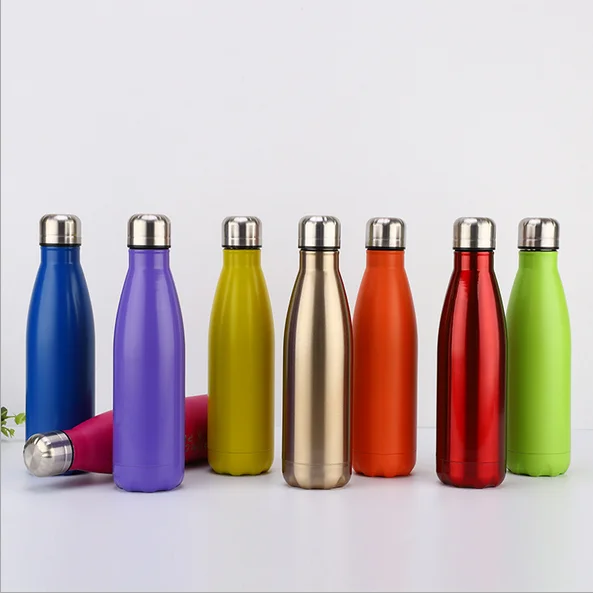 

500ML Water Bottle Vacuum Insulated Thermal Metal Sports Chilly warm cup, Customized color