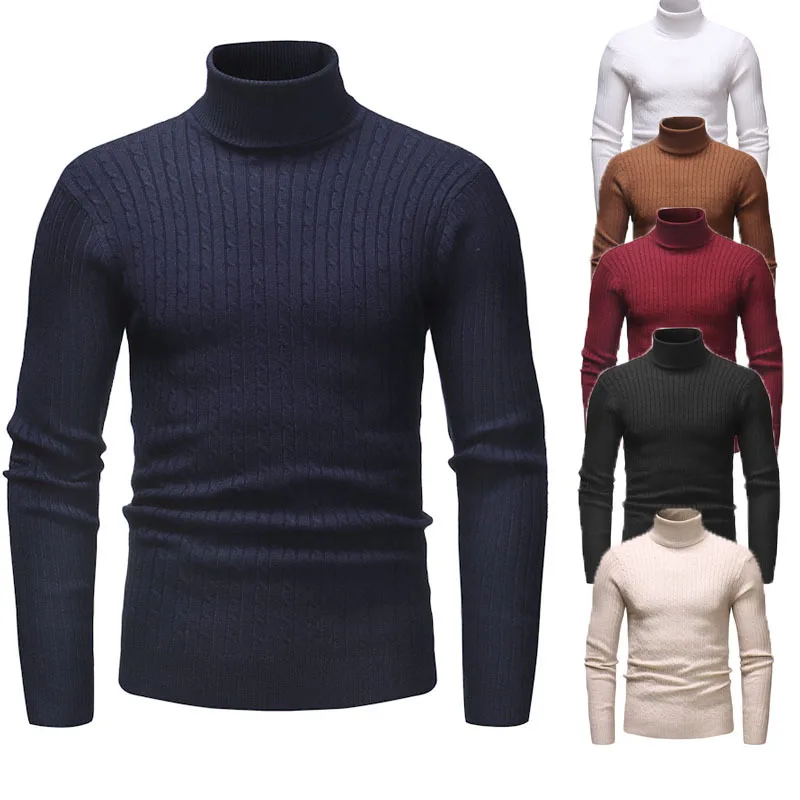 

Amazon Hot Selling Fashionable Men's Christmas Sweater Casual Men's Turtleneck