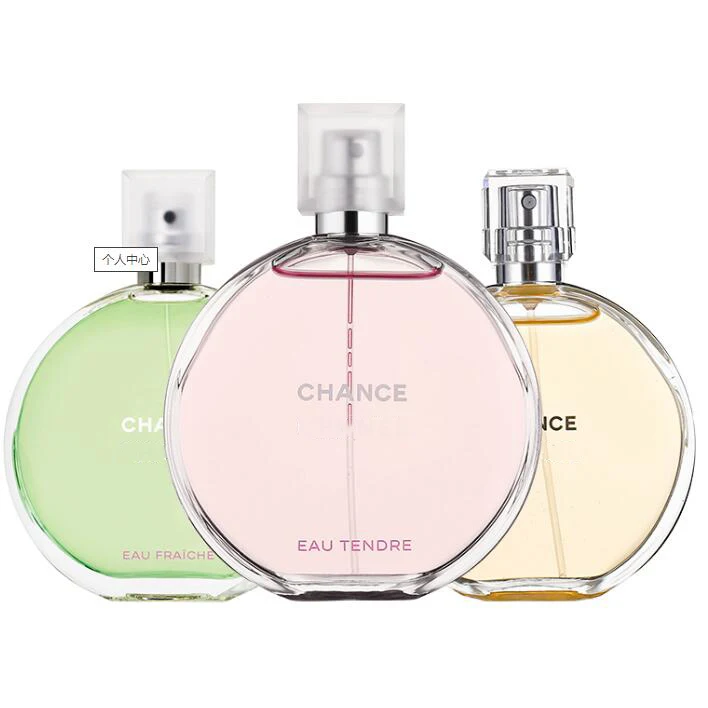 

Chance Perfume 100ML 3.4oz Women Fragrance Tendre Lasting Lady Eau De Parfum Toilette Fruit Floral Fresh Smell Spray Top quality