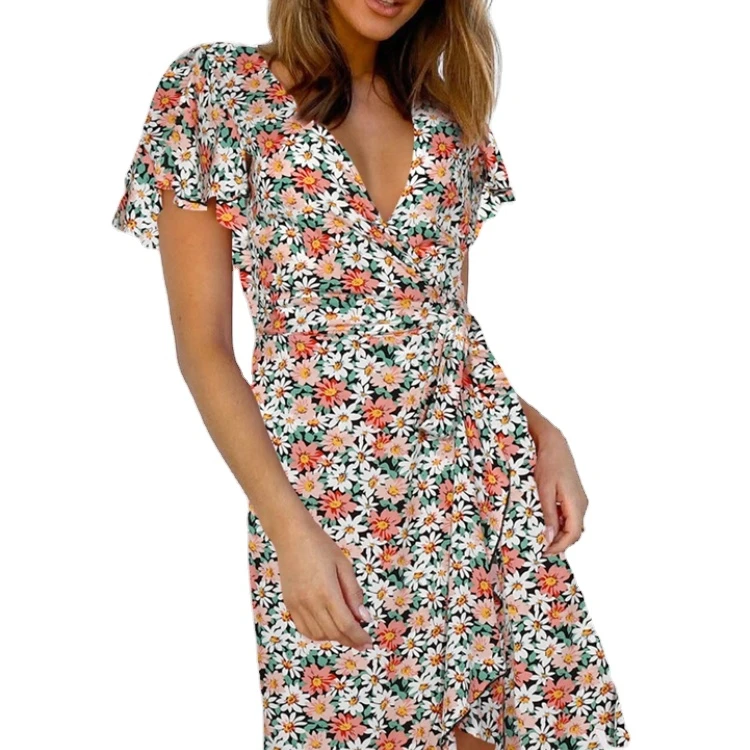 

Wholesale Summer Korean Women Long Kaftan Dress