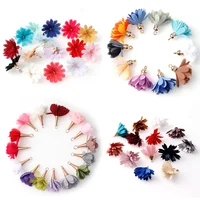 

10pcs 4style 12~30mm Mixed Types Tassel Flower,Silk,Polyester Charms Pendant Drop Earring Tassel for Jewelry DIY Supplies Making