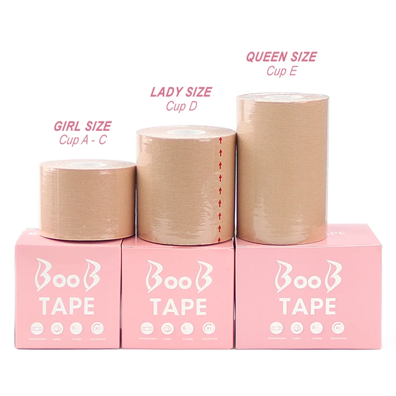 

Women Invisible Push Up 9 Colors Body Tape Adhesive Breast Lift Tape boob tape 7.5cm 10cm