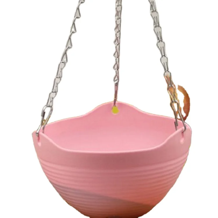 

Cheap Small garden plant hanging plastic flower hook pots decorations