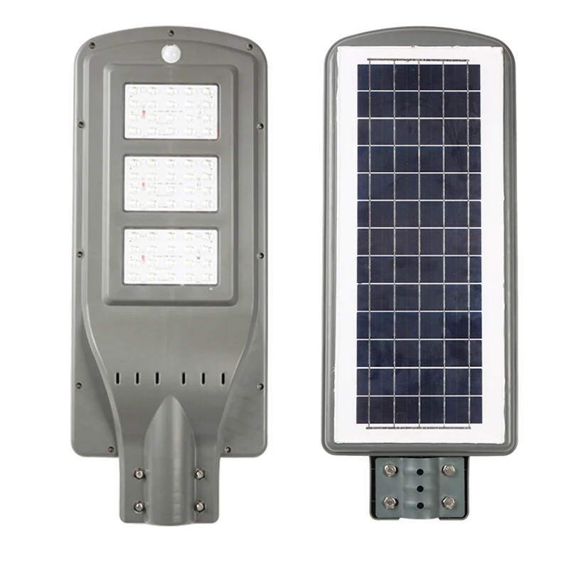 Best Price List Motion Sensor IP65 60W All In One Garden Outdoor ABS Housing IP67 Solar LED Street Light