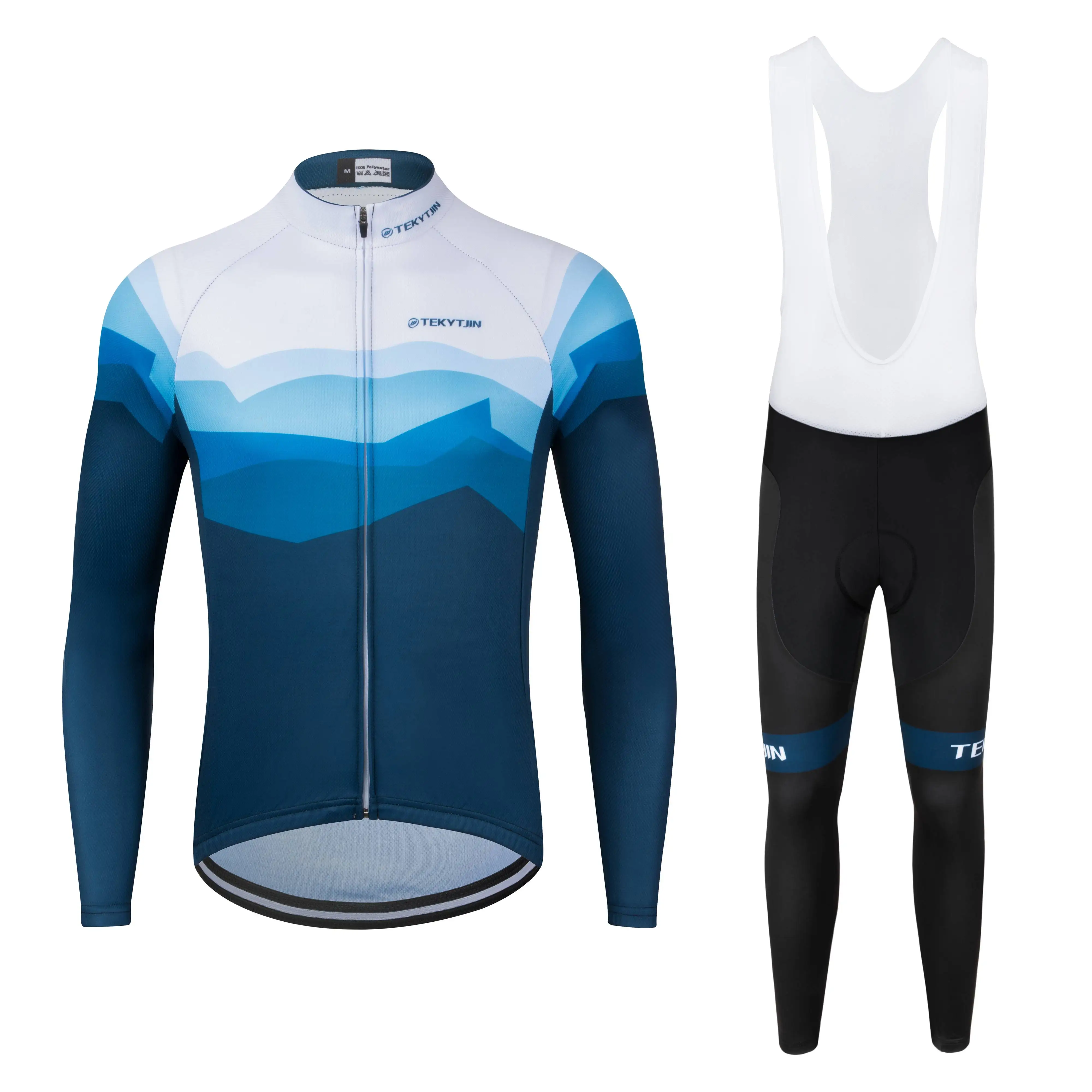 

Custom Pro Long Sleeve Man Women Winter Thermal Cycling Jersey Set