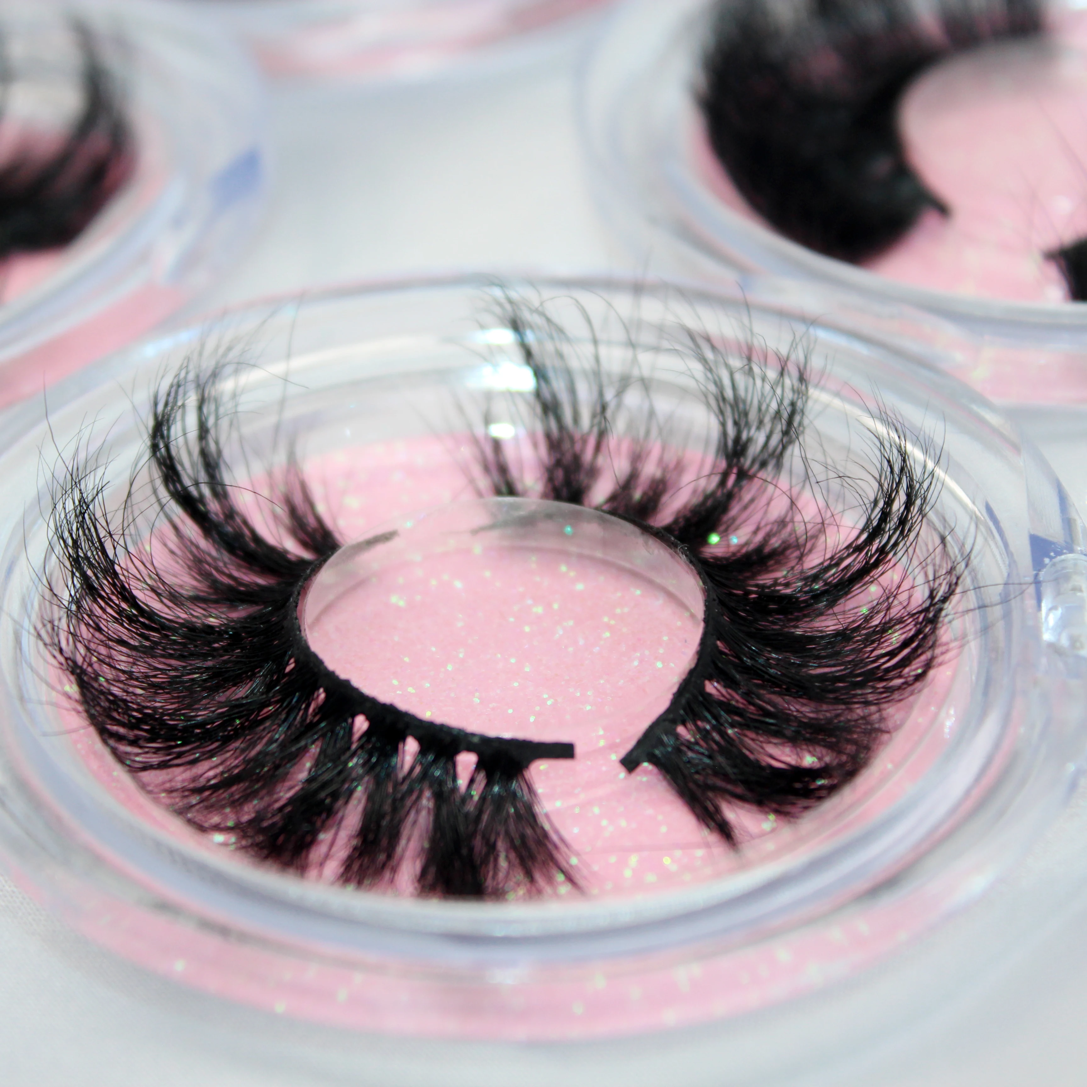 

Wholesale Mink Eyelash Vendors Fluffy Long 25Mm Full 3D Mink Eyelash, Natural black