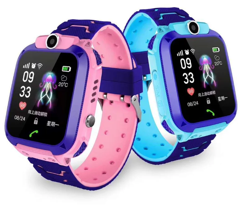 

Q12B Children's Smart Watch Phone Waterproof LBS Smartwatch Kids Positioning Call 2G SIM Card Remote Locator Watch Boys Girls
