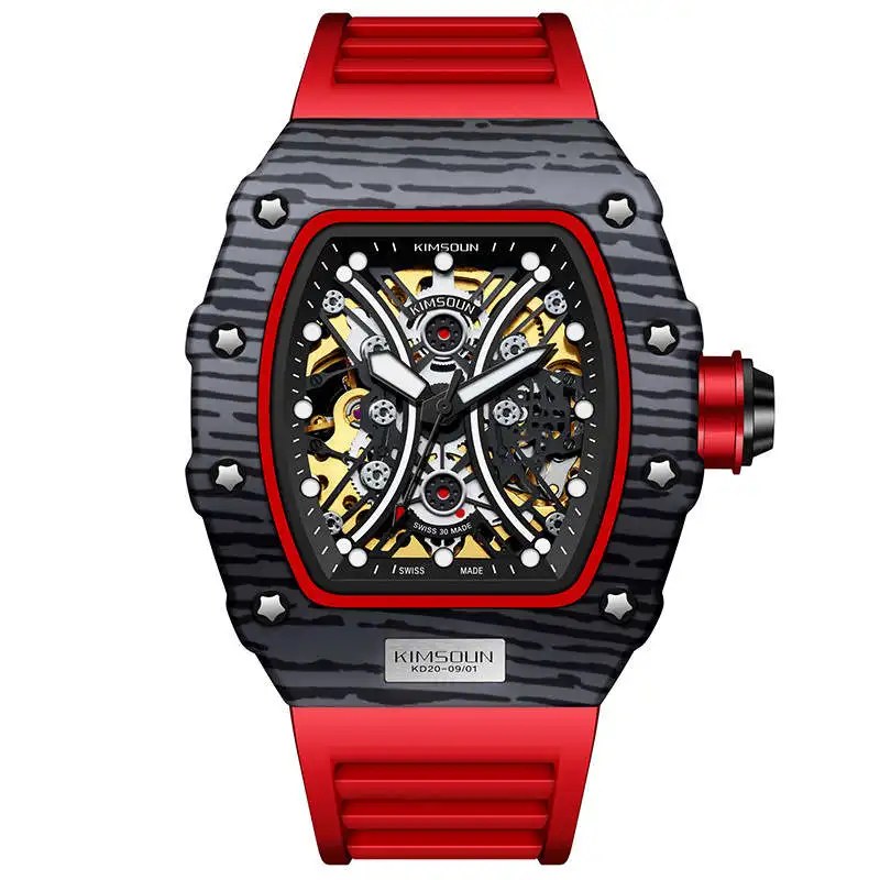 

Richard Automatic Mechanical Watches For Mens Miller Tourbillon Skeleton Wristwatch Male Swiss ETA Movement Relojes Watches, 3 colors