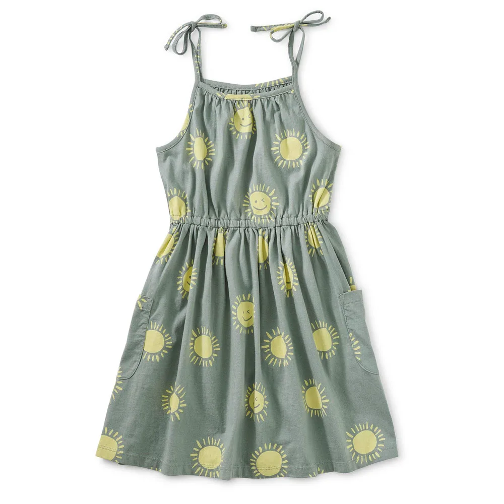 

Summer Sleeveless Strap Princess Print Children Clothes Casual dress, Customized color