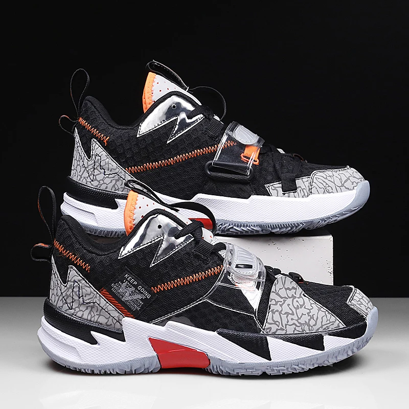 

New Basketball Shoe Fashion Wear Resistant Basketball Sneakers Outdoor Running Shoes, Optional