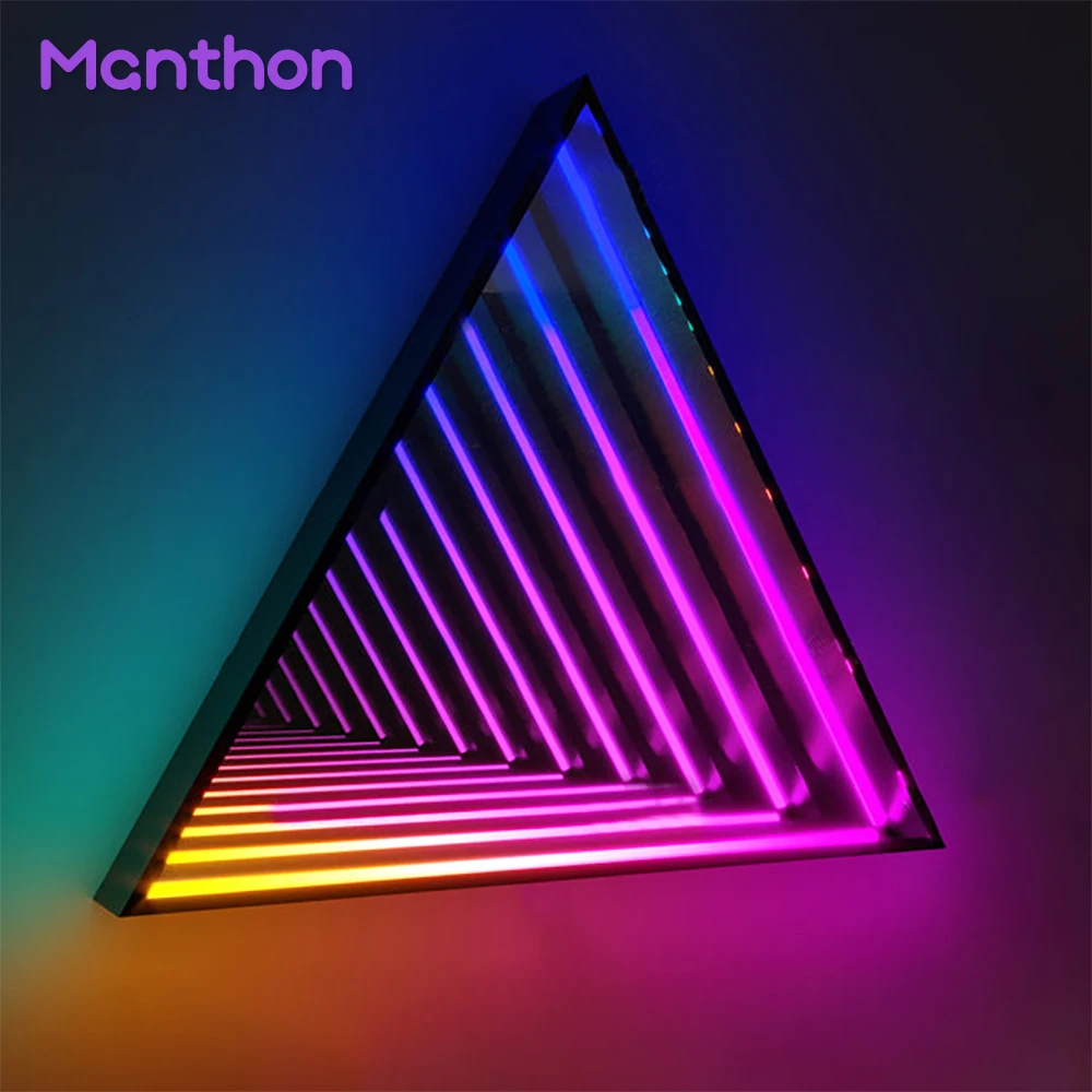 

Infinite Layer Space Magic Corridor 3D Abyss Wall Lamps Night Lights with RGB Full Color Changing for Gaming Room