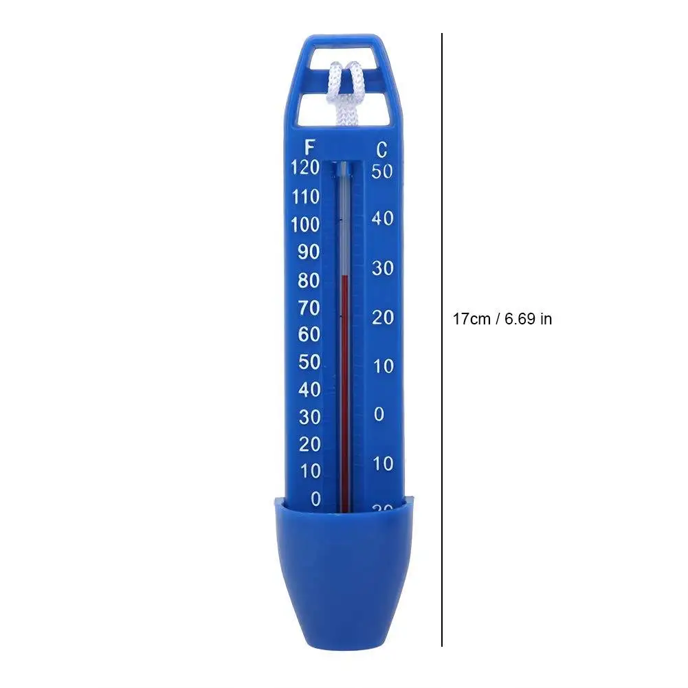 

EE021 Pond Maintenance Equipment Swimming Pool Pocket Reservoir Pool Thermometer Pool Large Dual Display Scale Tool, As pic