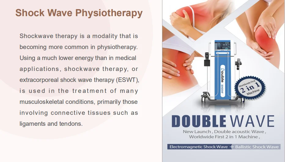 Professional 2 in 1 electromagnetic pneumatic Shock Wave Physiotherapy Shockwave Erectile Dysfunction