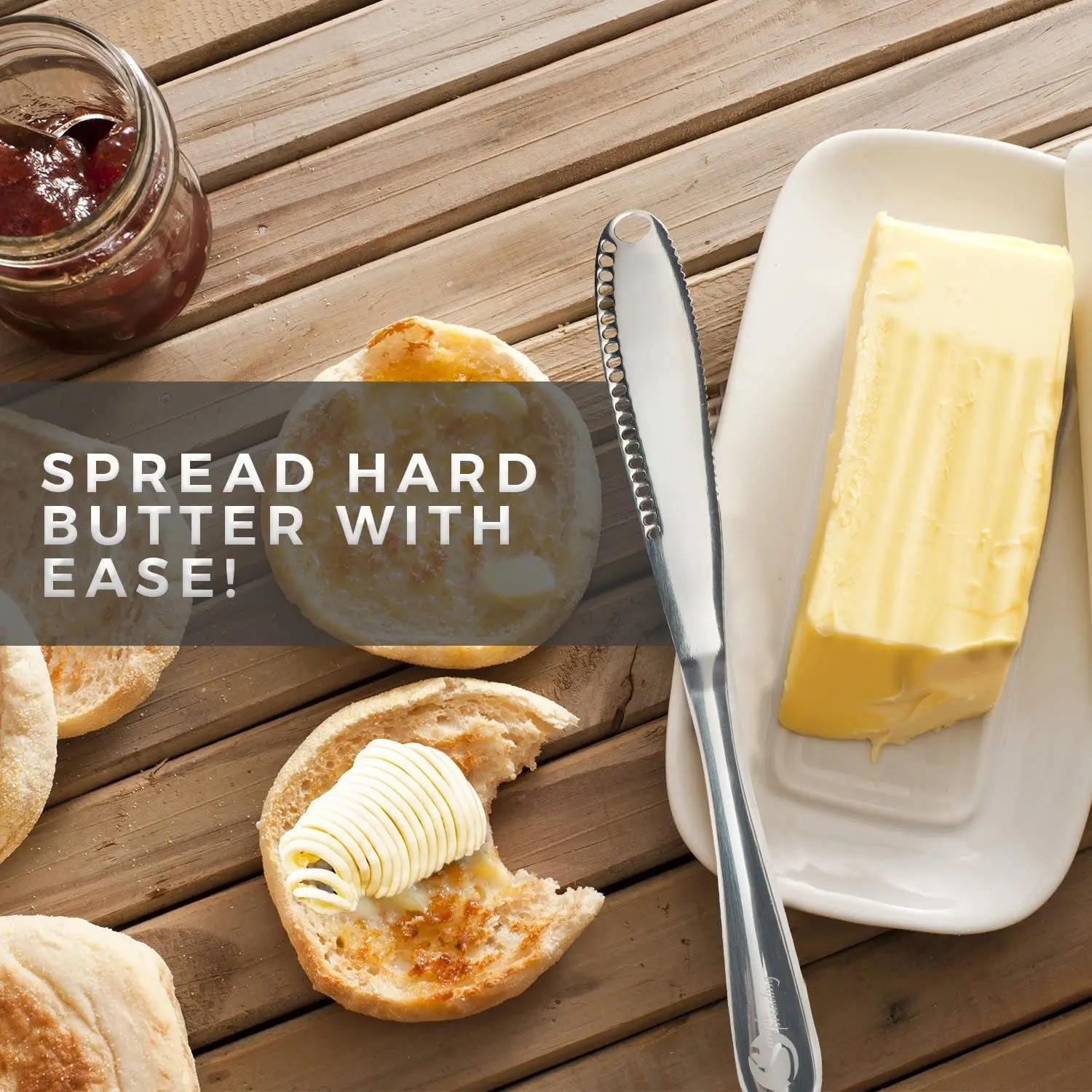 

Warehouse Food Grade 3 in1 Multi-Function Bread Dessert Knife Cheese Butter Spreader Knife, Silver/ customized colors