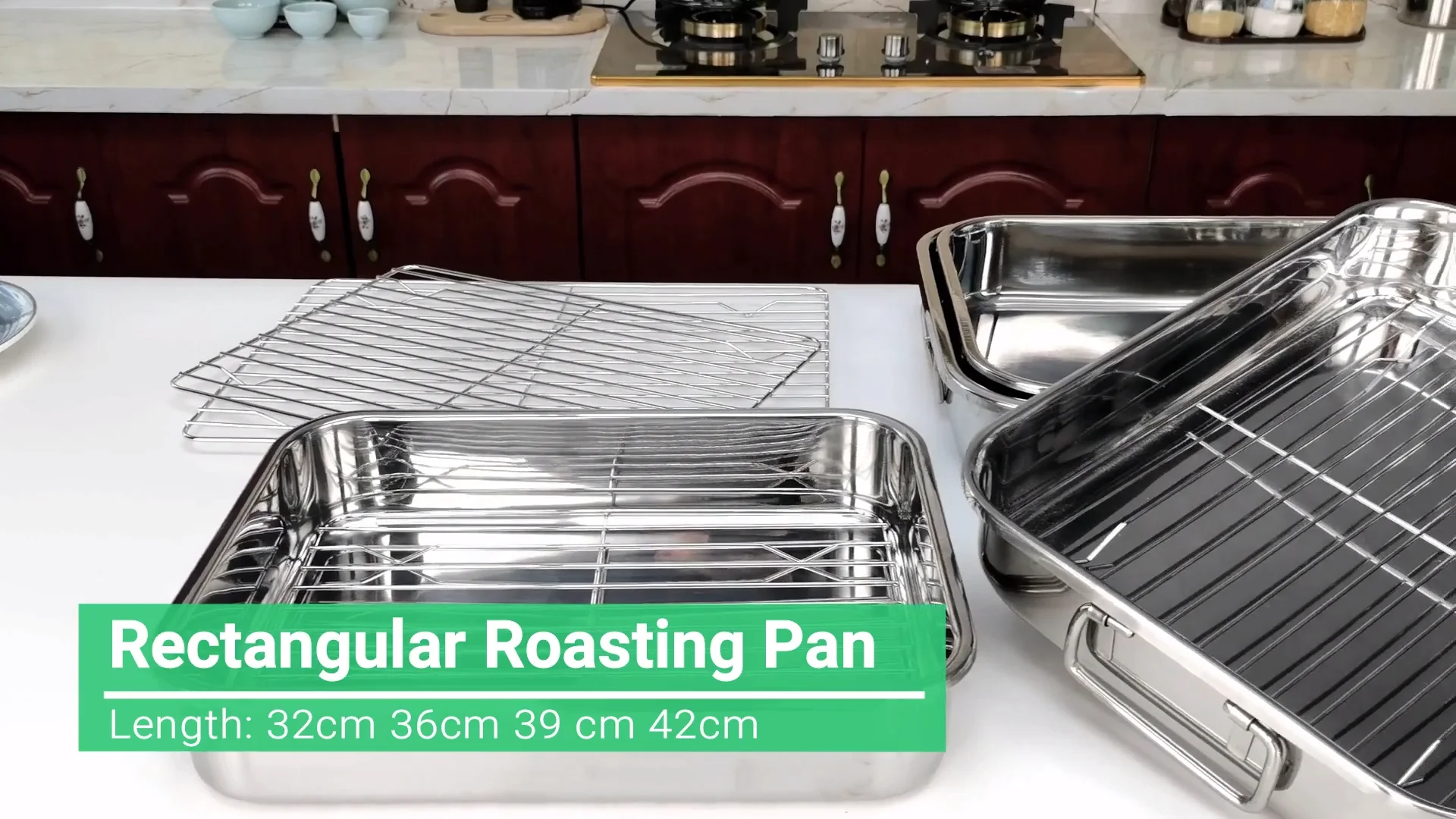 Well Equipped Kitchen Cookware Shallow Roasting Pan Frying Pan For