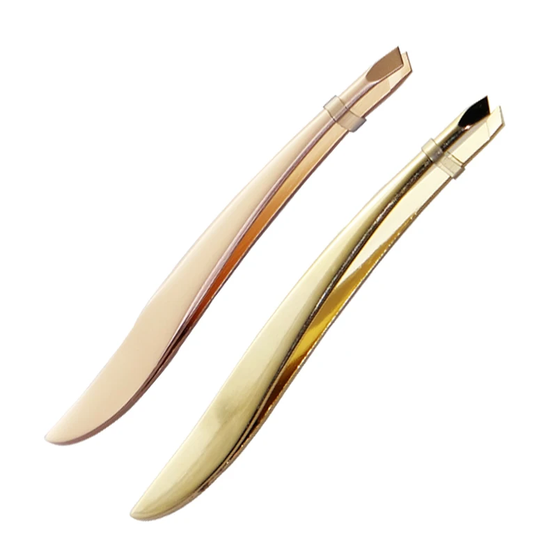 

Beauty Tools Stainless Steel Rose Gold Eyebrow Tweezers, Customer's choice