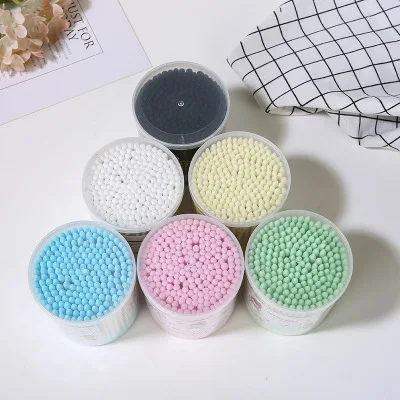 

Oem Tip 200 Color Black Beauty Makeup Remover Wooden Stick Cotton Swabs