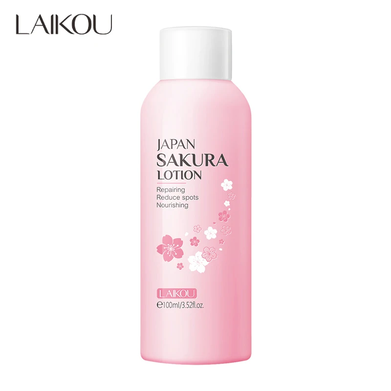 

LAIKOU Japan Sakura face lotion moisturizing brightening skin reduce wrinkles fine lines skin care 100ml