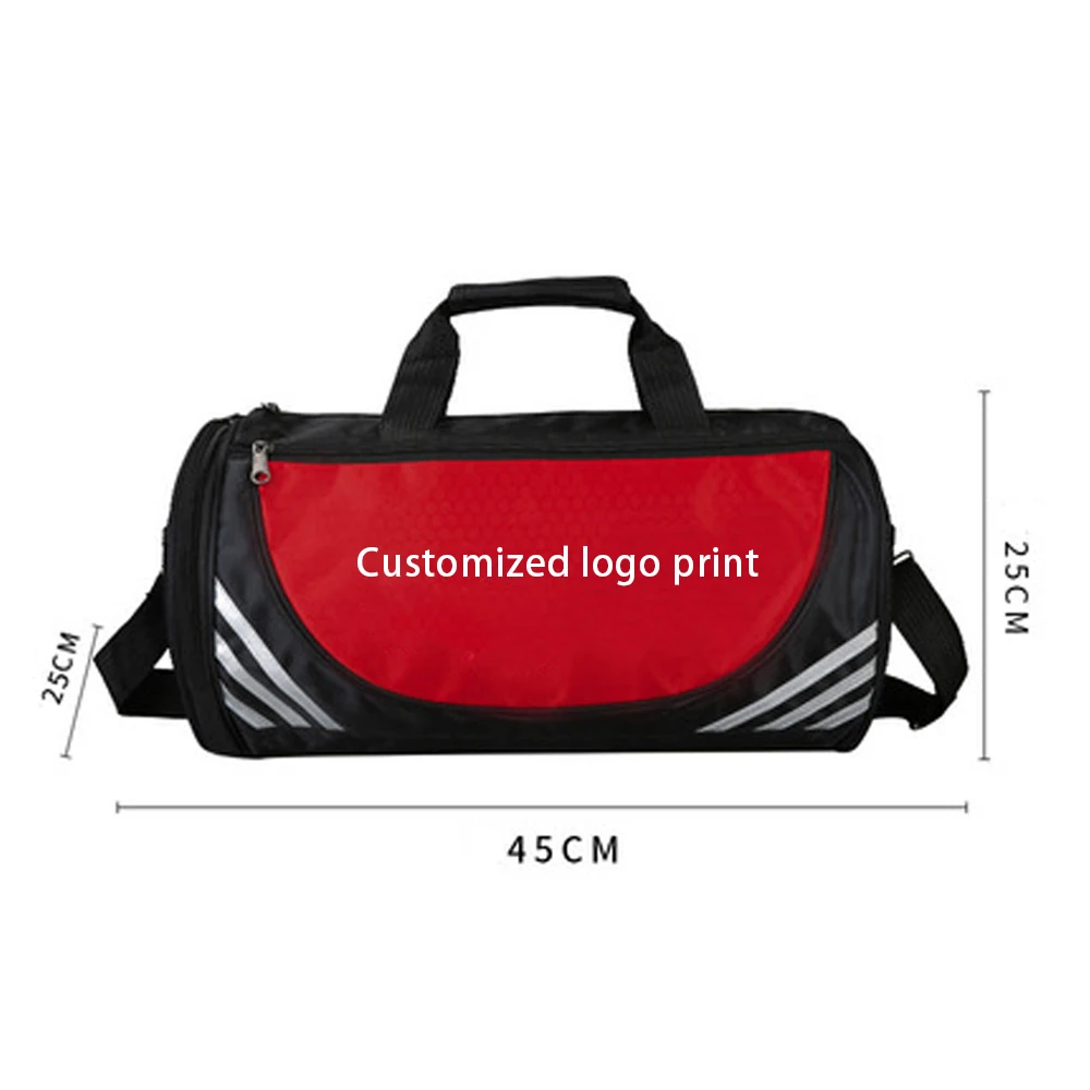 

2021 Wholesale Custom Logo Large Capacity Outdoor Mens Travelling Duffle Gym Bag Sport Stylish Duffel Travel Bag, Black with silver or gold strips, pink, red, yellow, blue, green