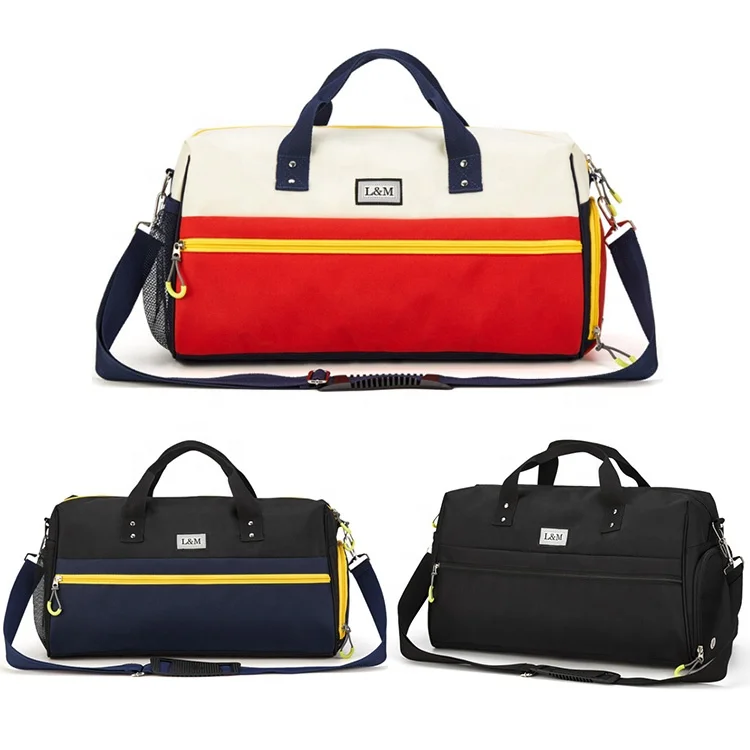 

Large Capacity Weekend Travel Beach Wet Bag Waterproof Custom Logo Duffle Bag With Shoe Department, See pictures