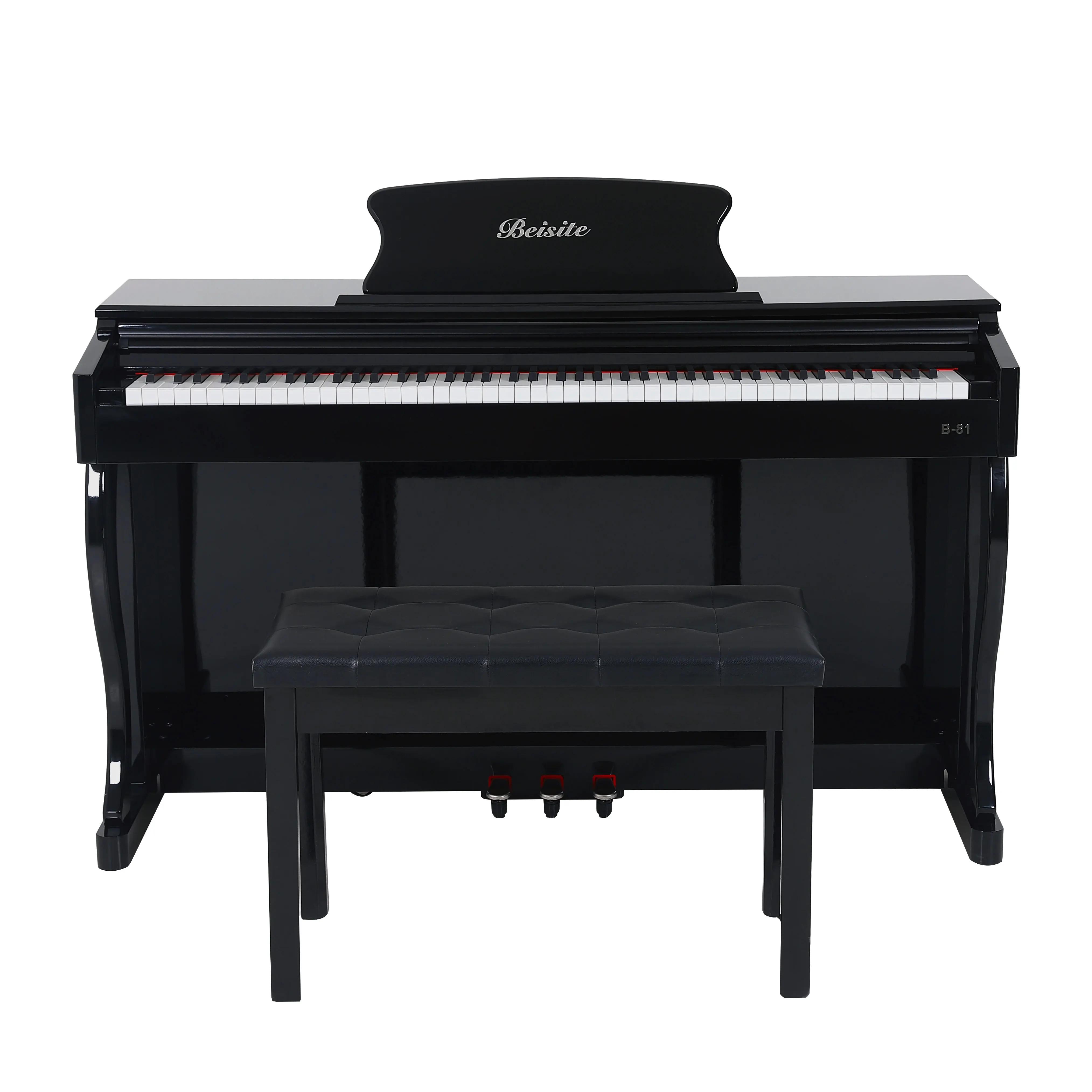 

Wholesale 81 digital piano 88 keys keyboard piano eletronic upright digital piano, Black