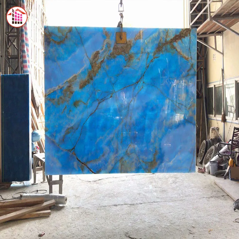 Lovehome Blue Naturales Onyx Piedras Marble Marmor For Onyx Table Top ...