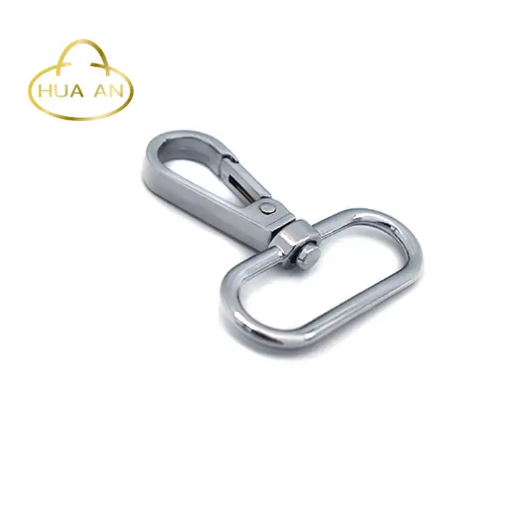 
Chrome hardware 1.5 inch 0 ring swivel snap hook 