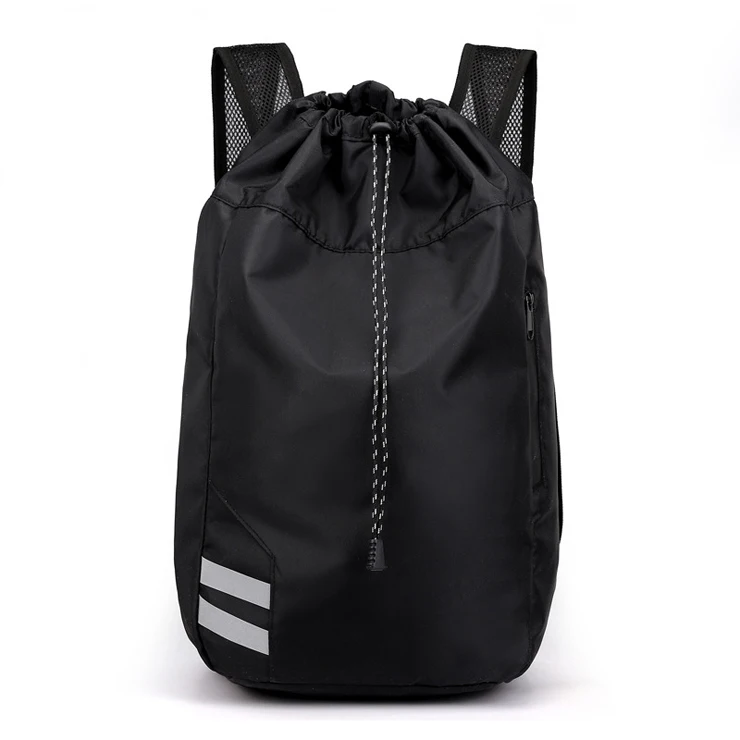 

Waterproof Drawstring Gym Sport Backpack Mochilas Outdoor Training Basketball Bag Backpack, Black