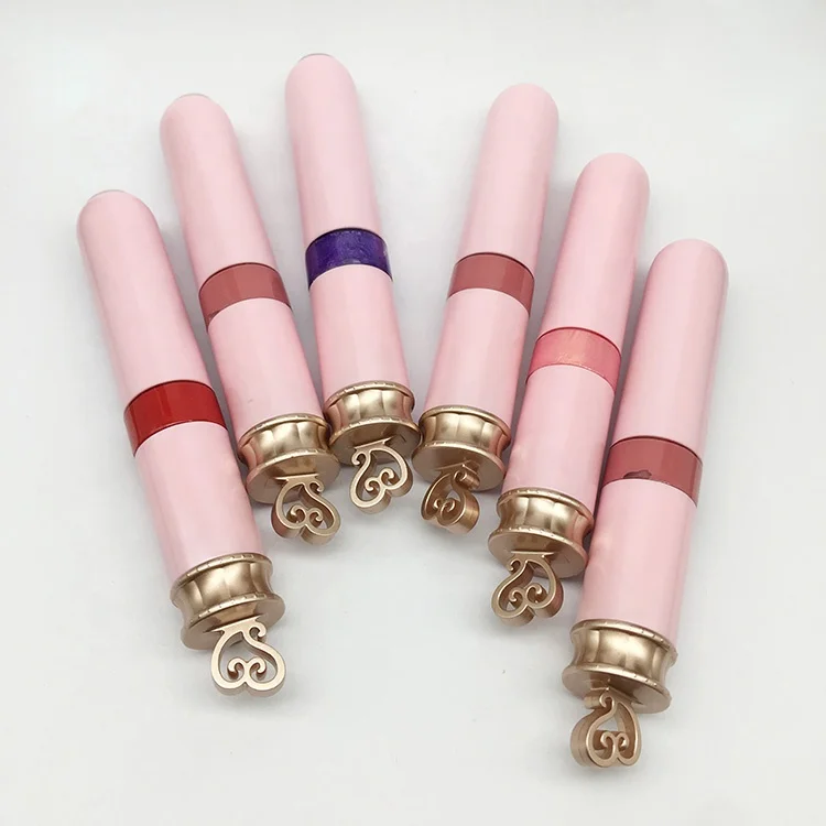 

wholesale pink princess lip gloss tube high quality cute shiny lip gloss