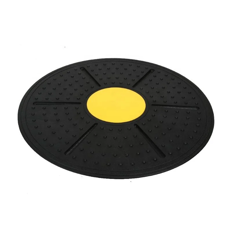 

TY 360 Degree Fitness Balance Board Rotatable Massage Disc Round Plates Board Gym Waist Twisting Exerciser 160kg Random Color, Black