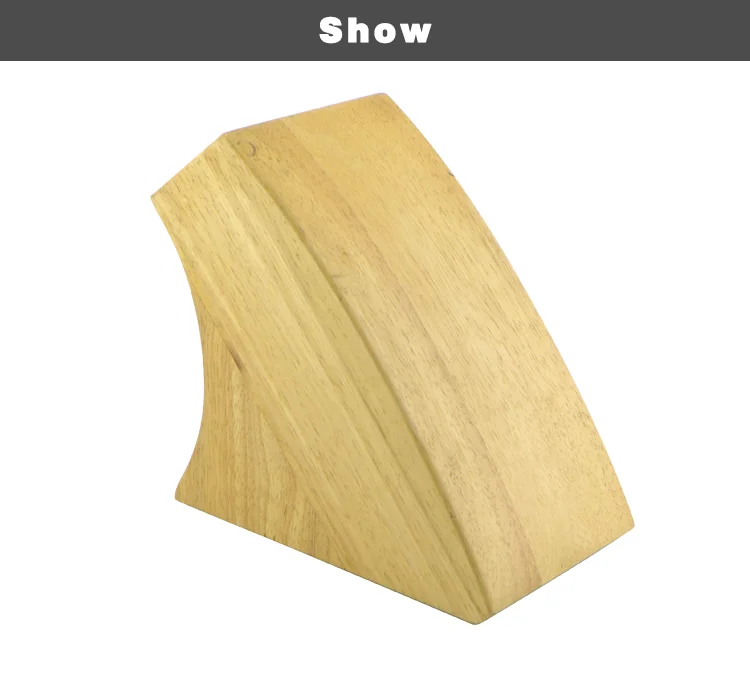 Rubber Wood and  Pine  Wood Varnish Processing 5pcs Set Wooden Block