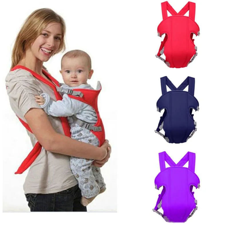 

Newborn Baby Wrap Carrier Organic Cotton Sling Travel Ergonomic Backpack Baby Carrier, Red,khaki,blue