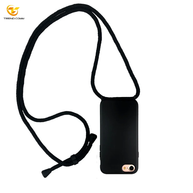 

For iPhone SE TPU With Hook Necklace Strap Lanyard Ring Mobile Phone case, Many color for you choose