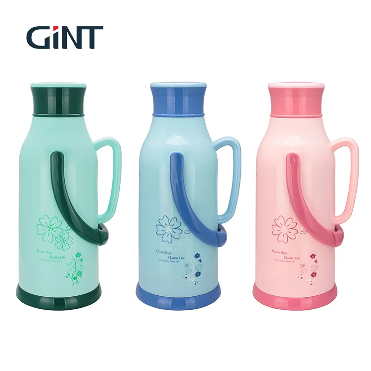 

GiNT 2L Promotional Big Discount Glass Inner PP Outer Portable Vacuum Flask with Handle, Customized colors acceptable