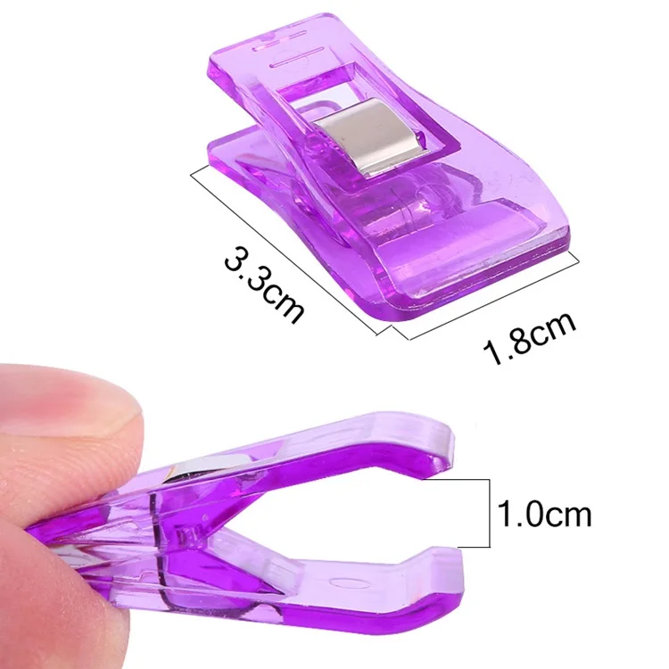 Wholesale Plastic+Metal Fabric Binding Wonder Sewing Quilt Binder Clips Sewing Accessory 33x18mm