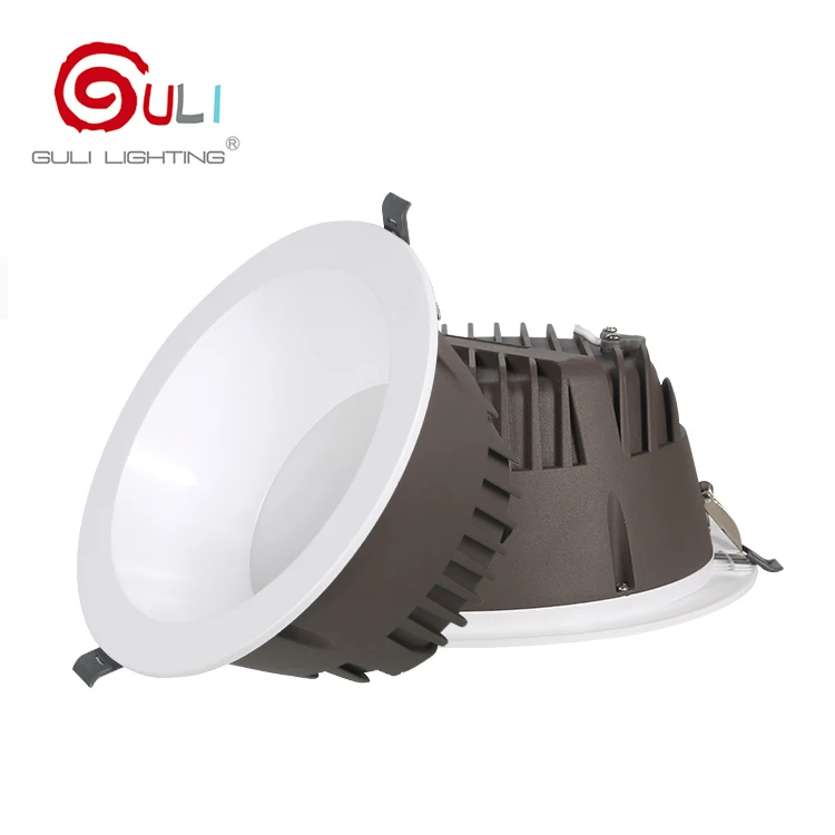 Adjustable CCT ultra thin anti-glare recessed mounted 12w 24w 30w 40w led downlight